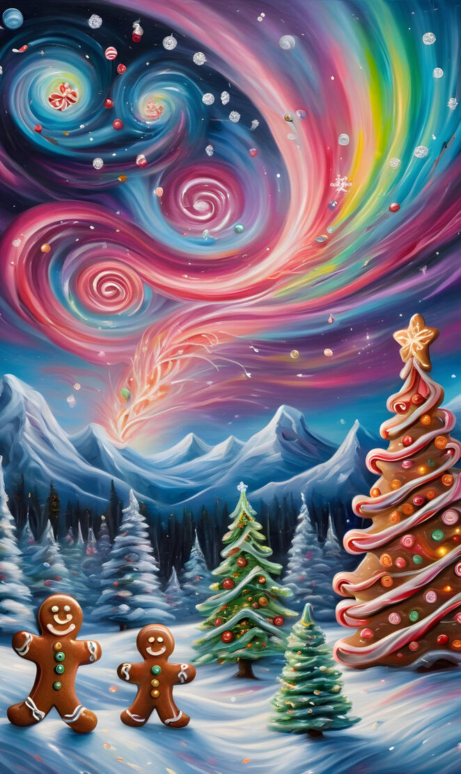 North Pole Gingerbread Land #2🌲❄️