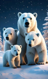 Polar Bear Family