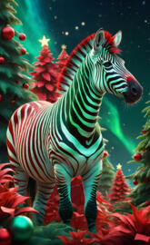 Christmas Zebra