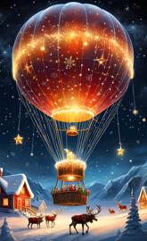 a group of animals in front of a large colorful ferris wheel