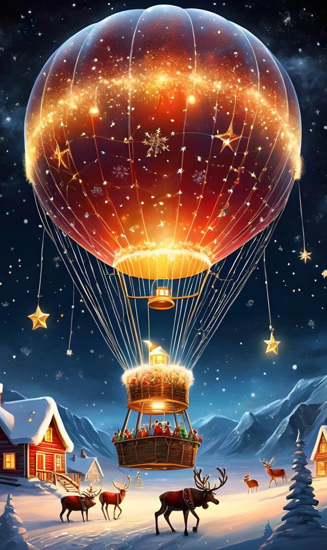 a group of animals in front of a large colorful ferris wheel