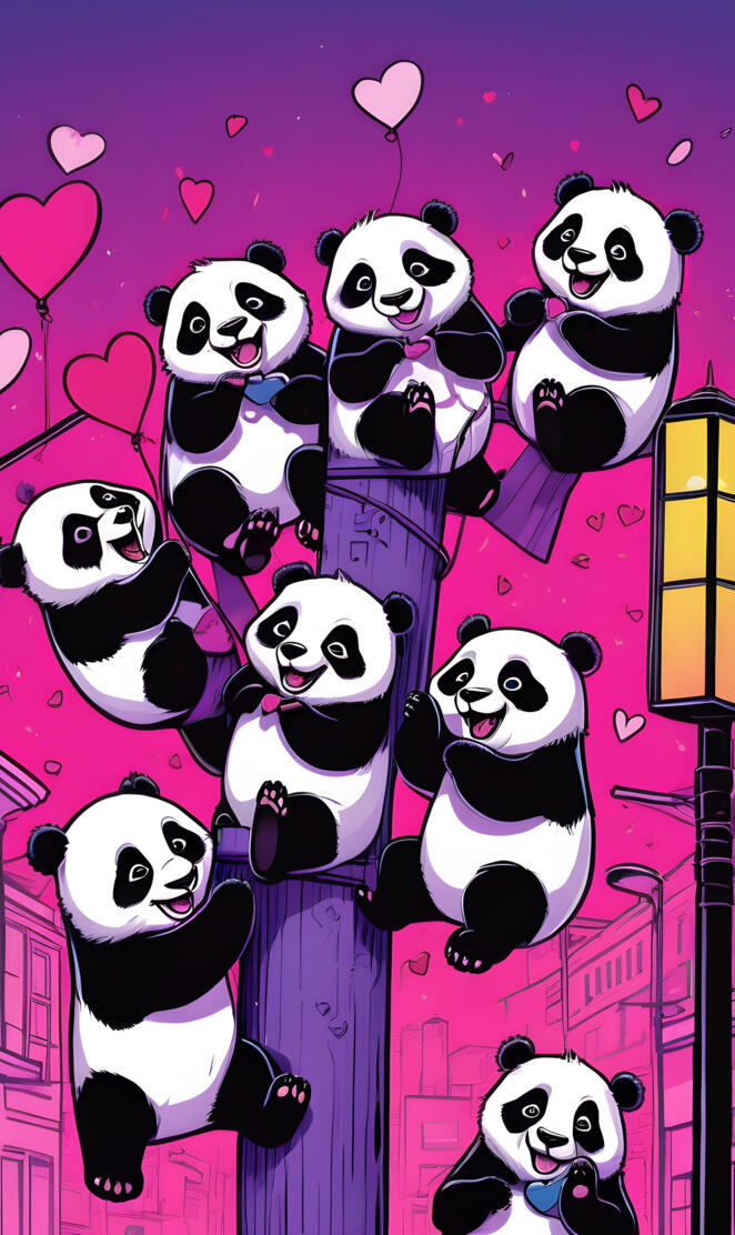 Valentines Pandas