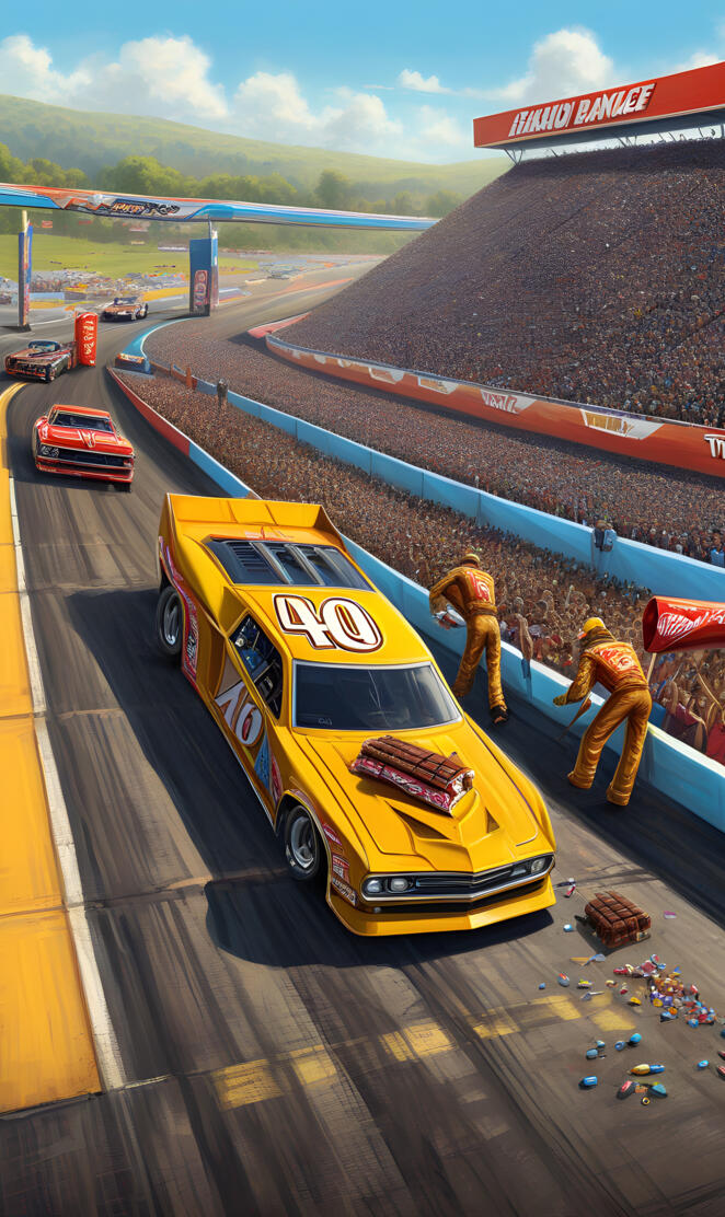 GiAnT Drops Twix bar oN mY RaCecAr ArR