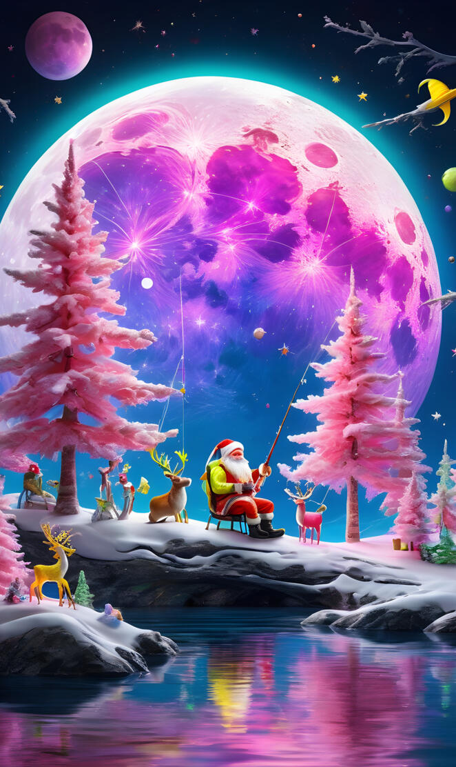 a person sitting on a rock in a tree with a star in the sky above