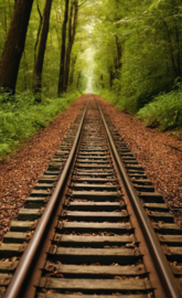 Old Rail Line In Deep