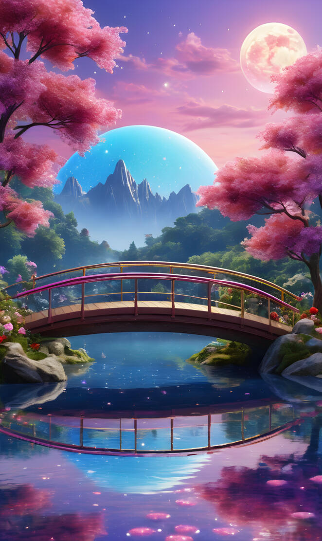 a bridge over a body of water