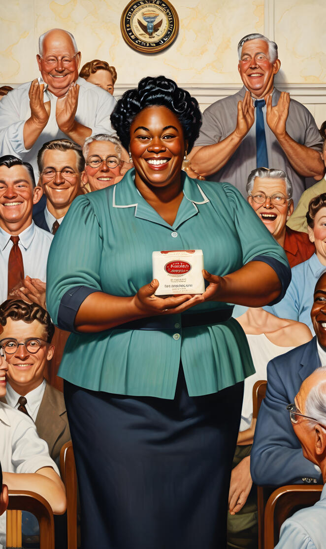 Holding a bar of soap