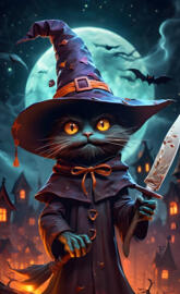 a cat wearing a garment