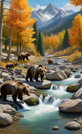 grizzly fishing