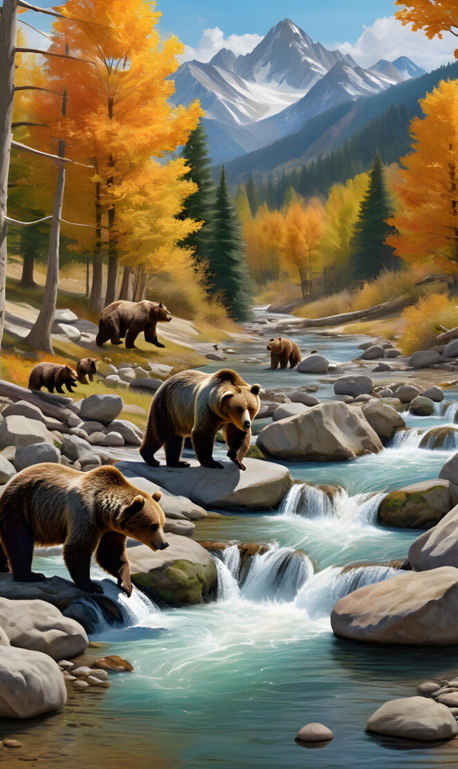 grizzly fishing