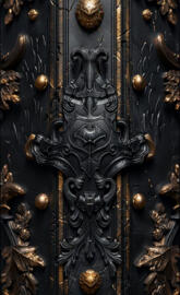 Golden black background