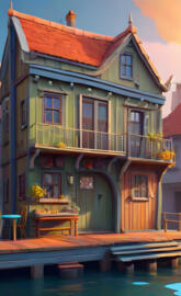 herry potter house 3D