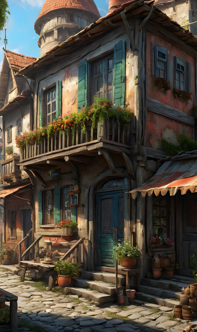 a house with a balcony