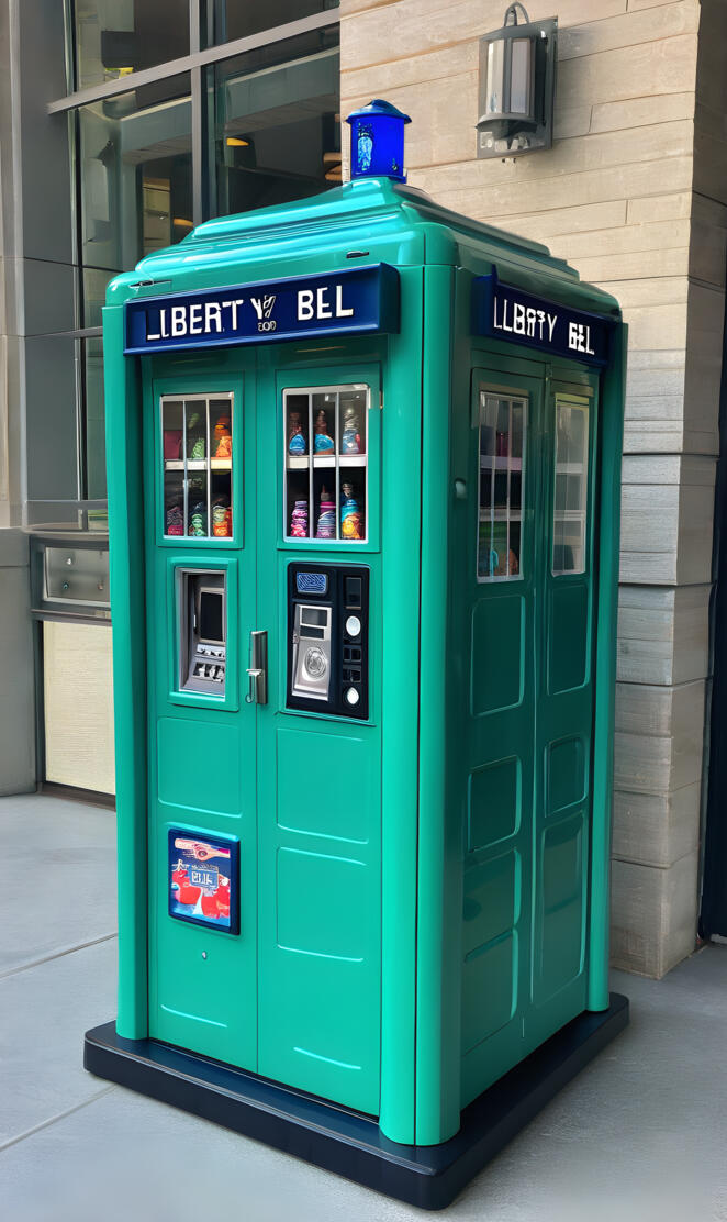 Wintergreen Liberty Bell TARDIS Vending Machine