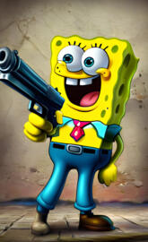 a toy figure of a cartoon character