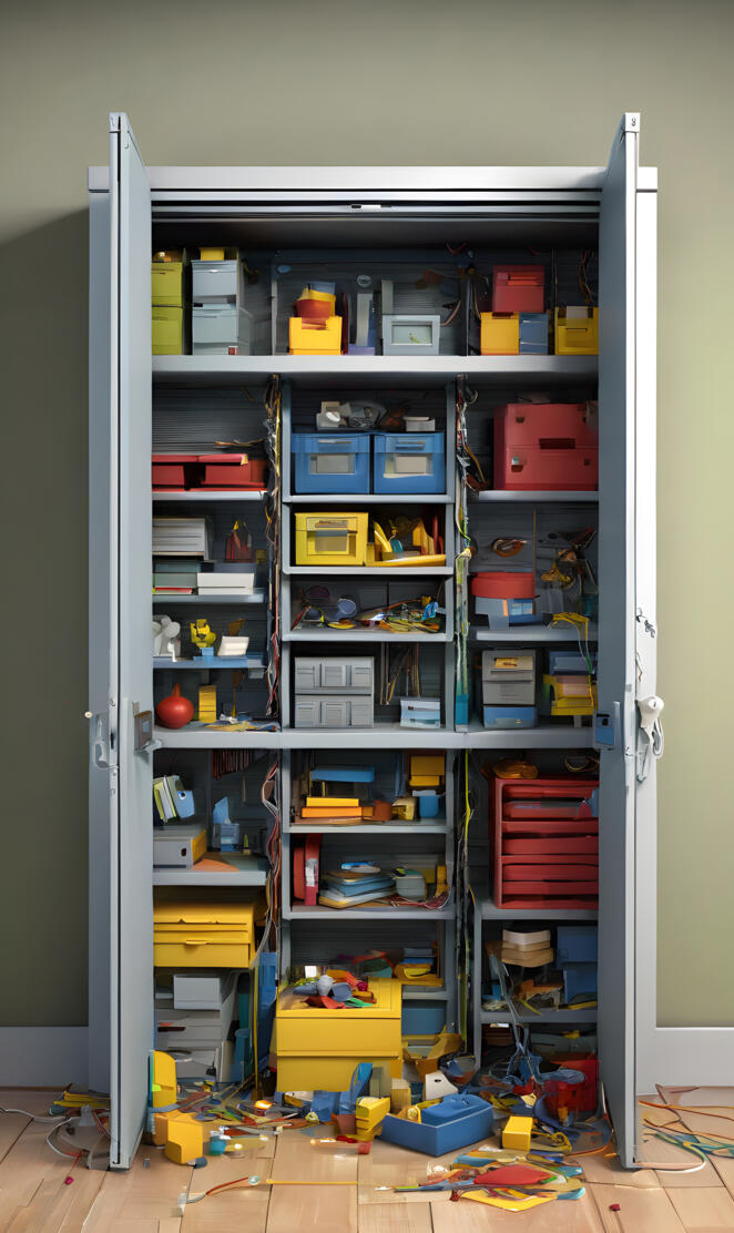 disorganized network closet?