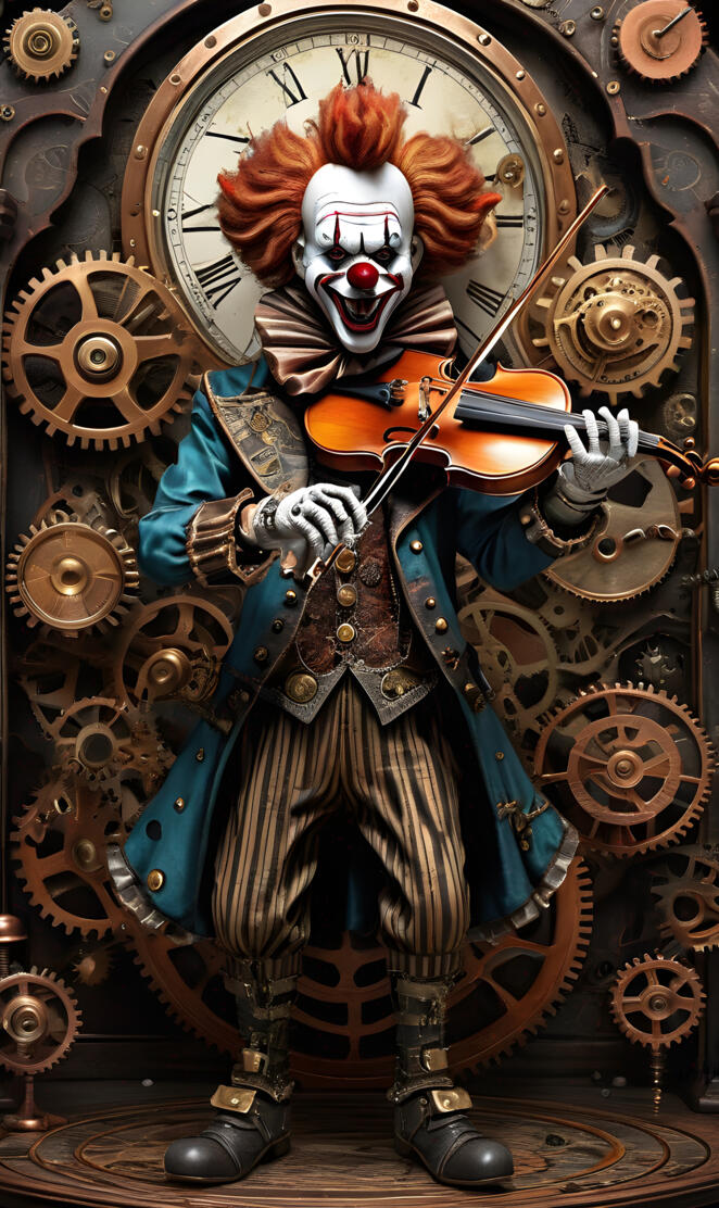 violin clown