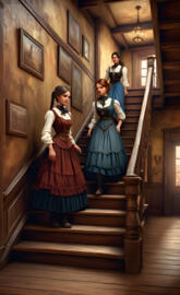 Saloon hall girls