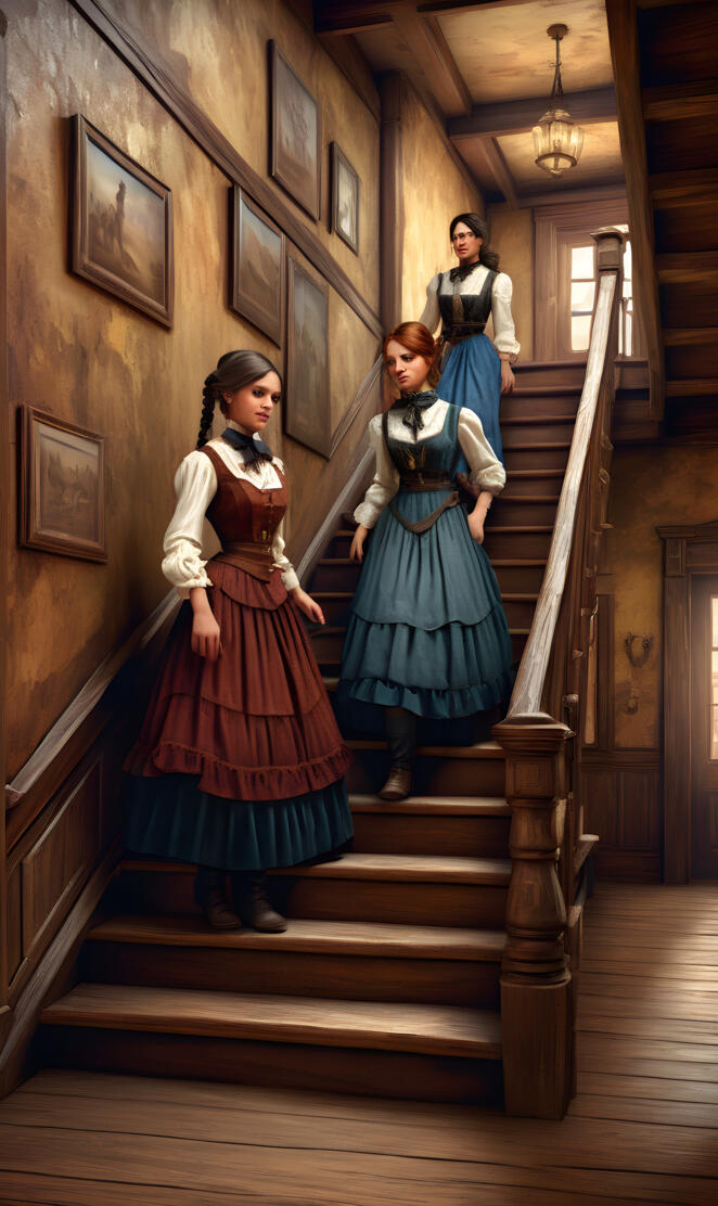 Saloon hall girls