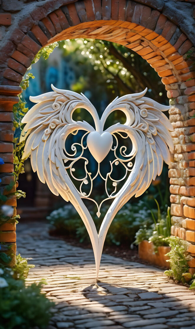 a metal gate with a flower design