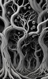 a metal gate with water drops