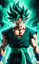Spearmint Green Goku 8TH Gate of chakra