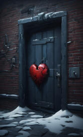 a heart broken dark and cold and locked