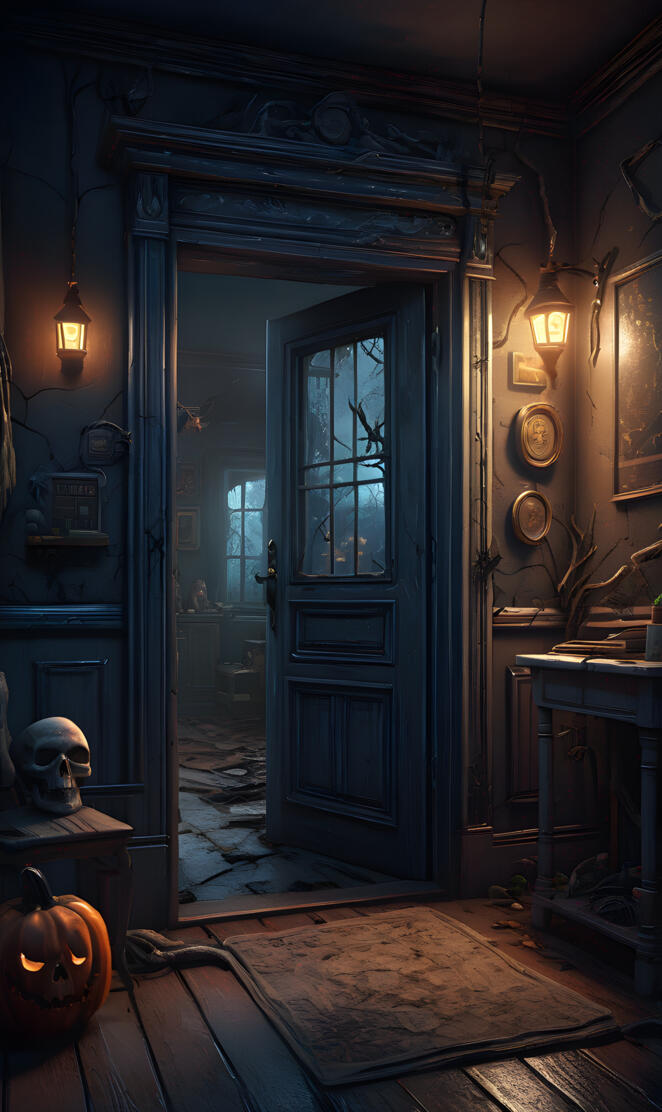 Abandoned building gothic art