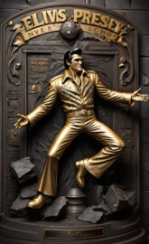 Elvis Presley estatua