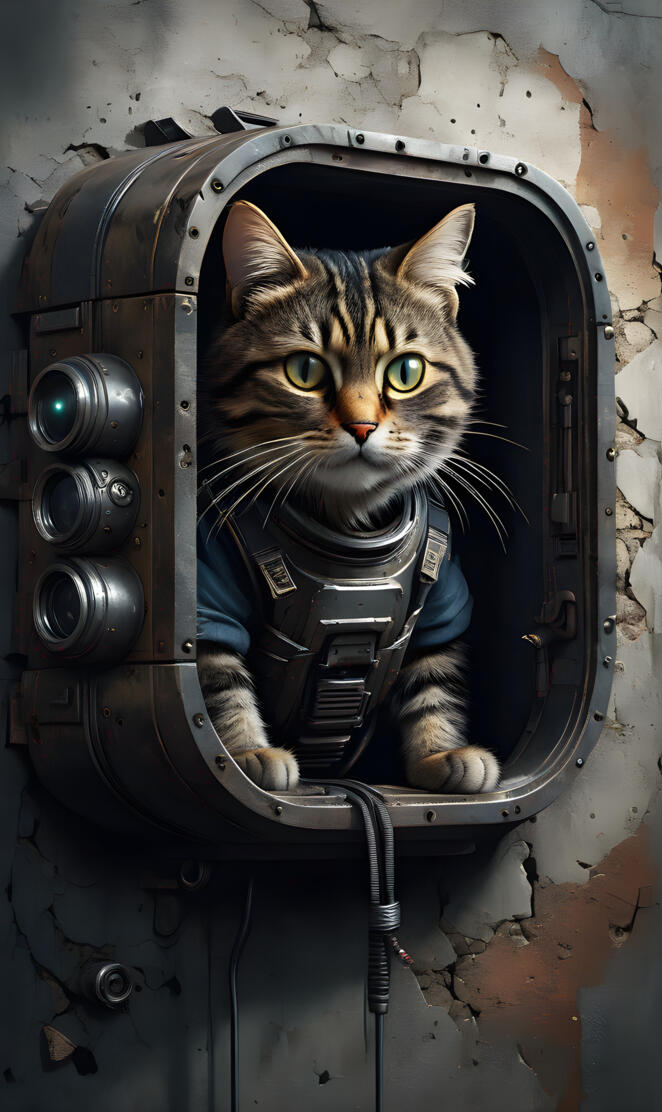 The Cat Wars - standing guard