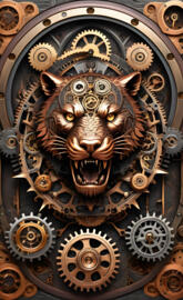 a close up of a door