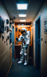 astronaut in backrooms