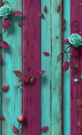 a group of colorful doors