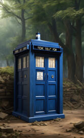 TARDIS in Forest