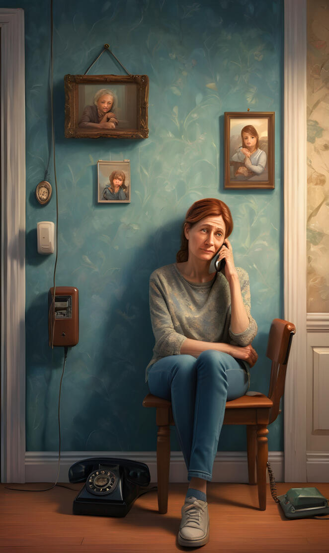 waiting for grown children to call