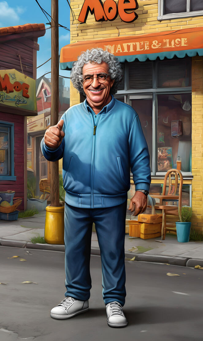 Barney smiles , live in action