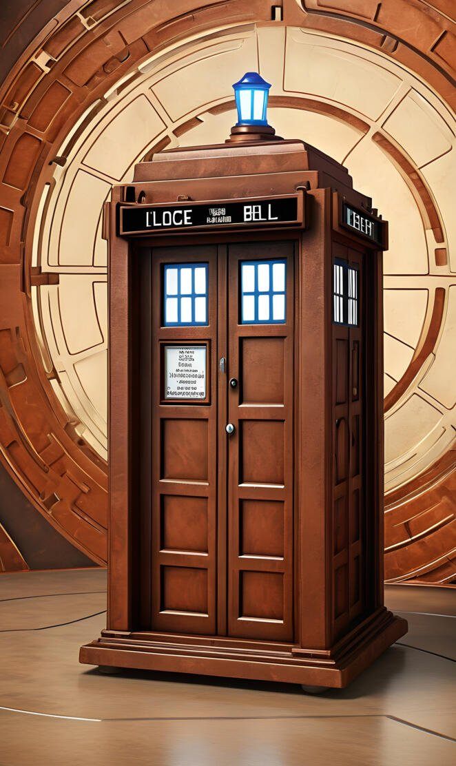 Cinnamon Brown Liberty Bell TARDIS