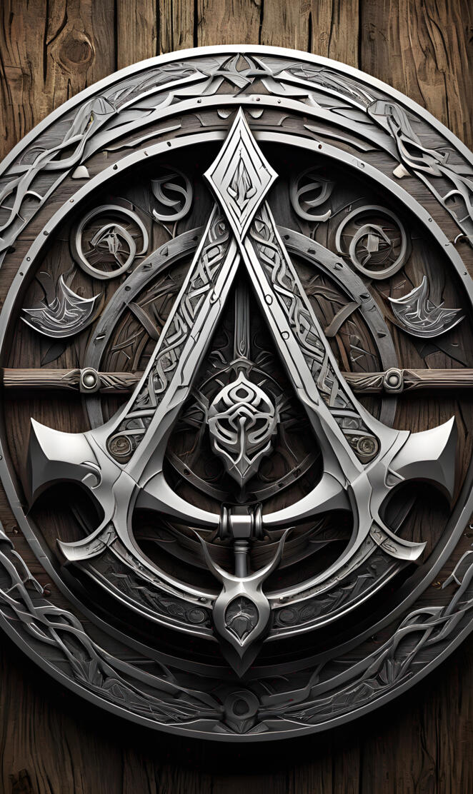 Assassins creed symbol inside vesvigir