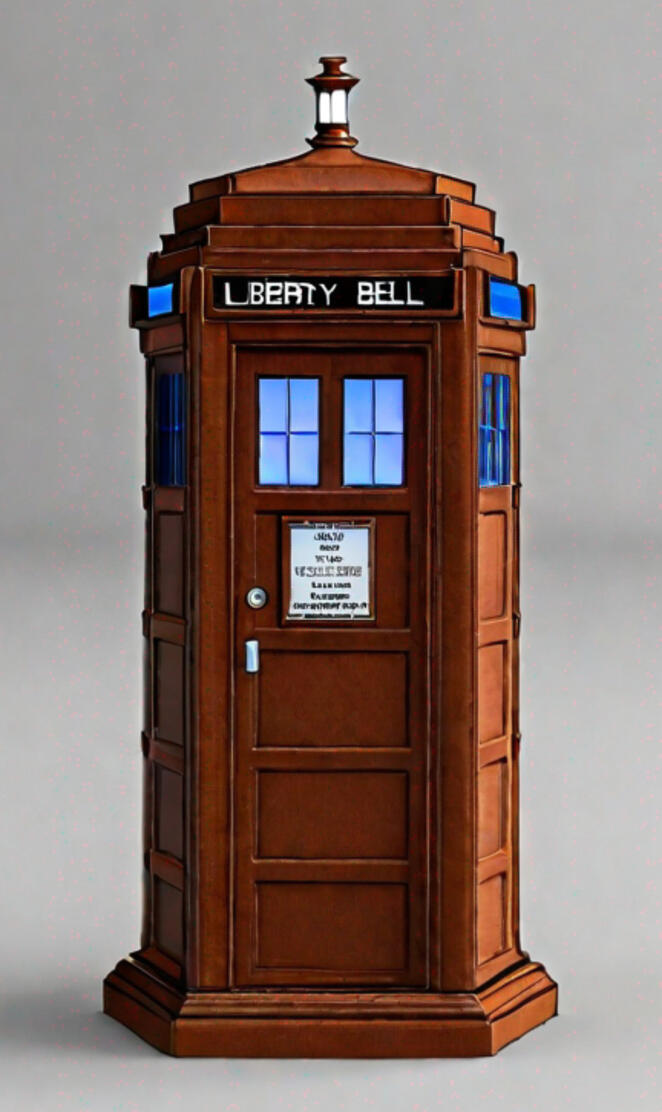 Cinnamon Brown Liberty Bell TARDIS