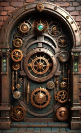 a large clock on a building