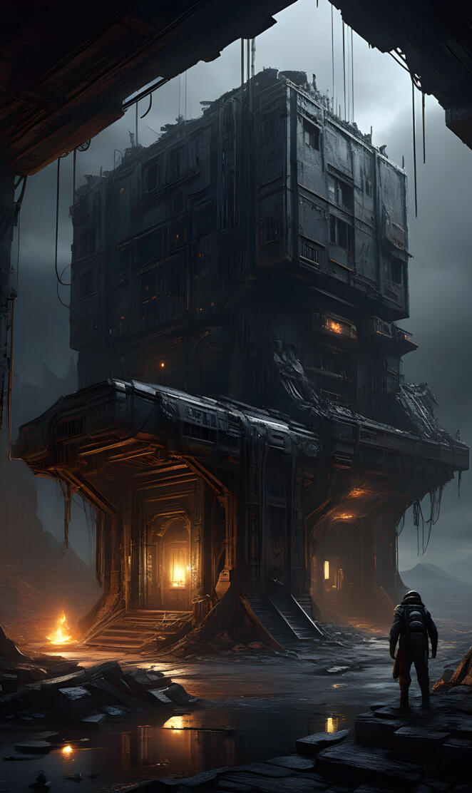 a building that has been destroyed