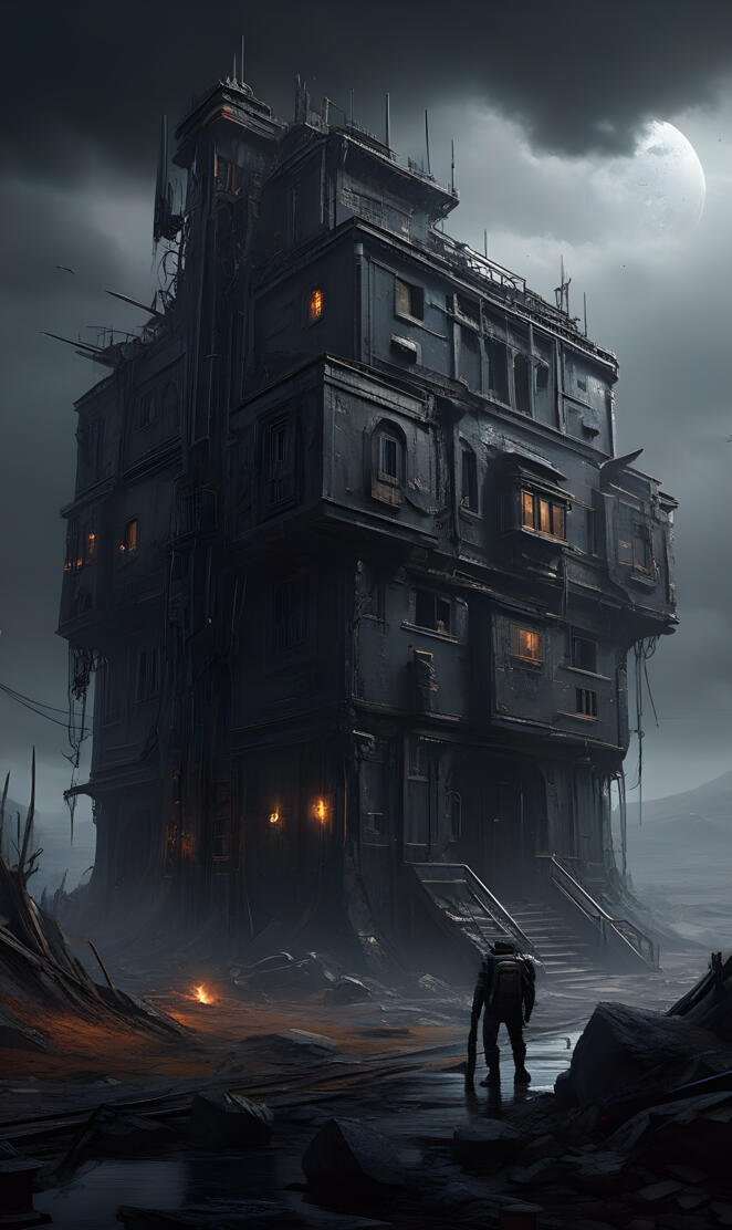 a building that has been destroyed