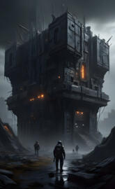 a building that has been destroyed