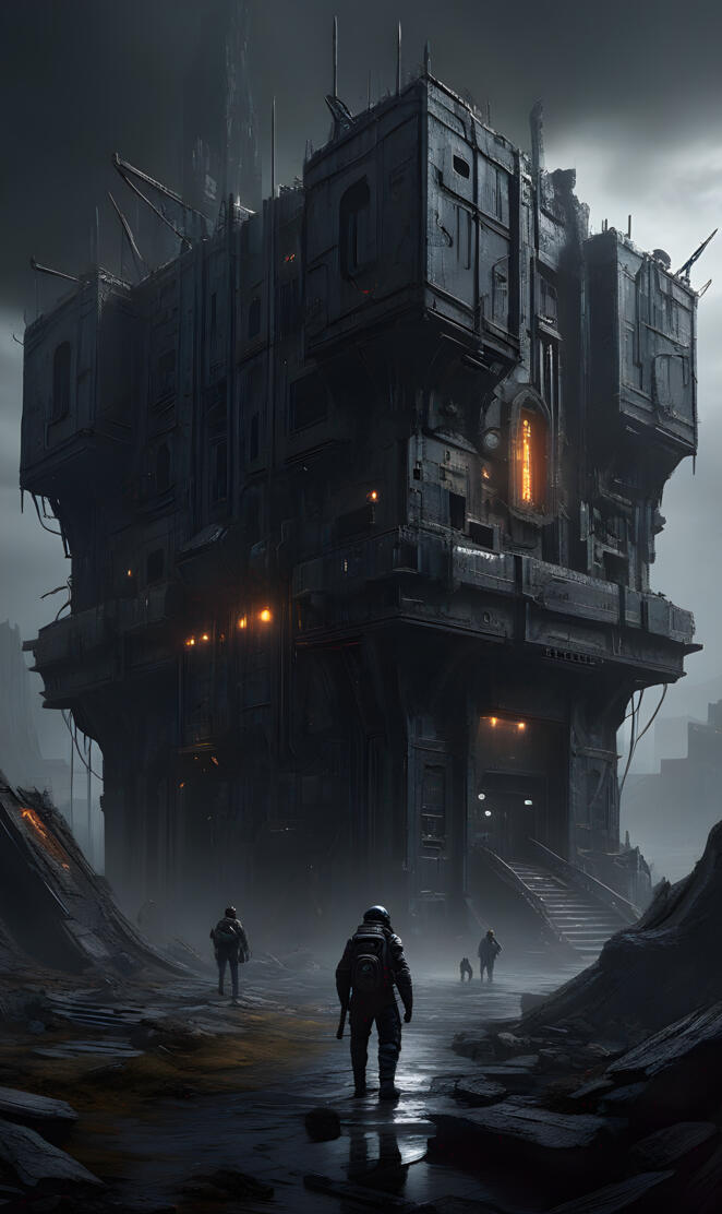 a building that has been destroyed