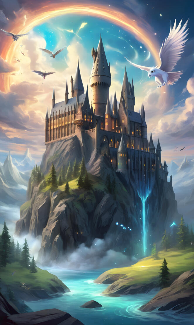 Hogwarts is getting into a portal