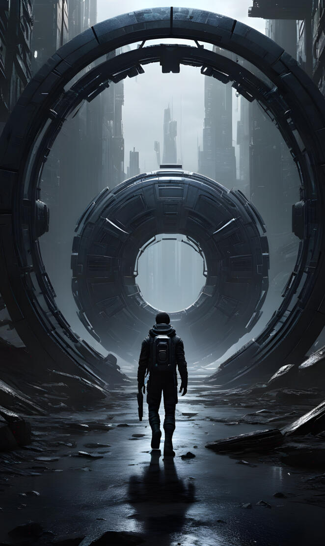 Mystic Ranger Entering Stargate, Mr Mystic And Lord Elboron, Fantasy