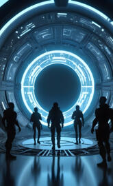 Mystic Rangers Walking Through Portal, Truth Seekers, Lord Elboron