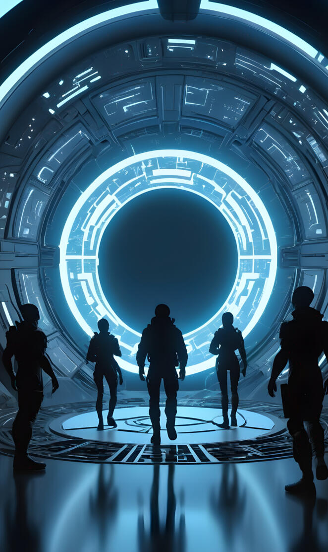 Mystic Rangers Walking Through Portal, Truth Seekers, Lord Elboron