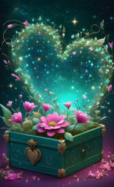 Flowers Looking into the Portal of Heart's