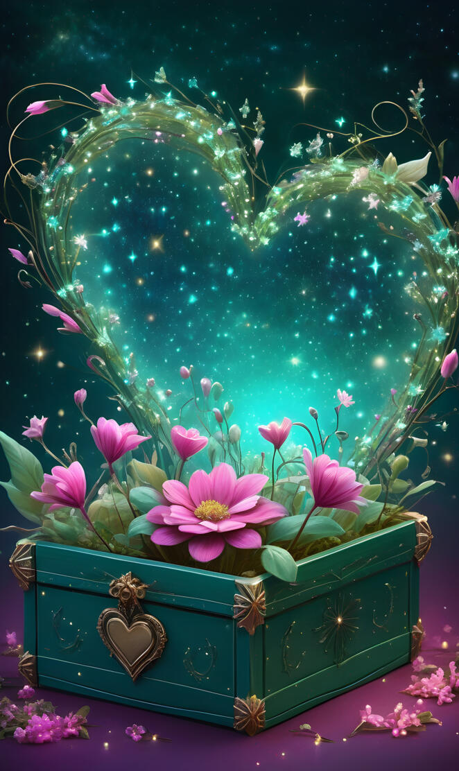 Flowers Looking into the Portal of Heart's